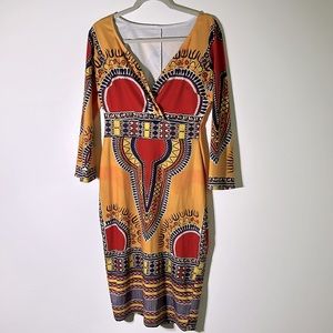 Beautiful!! Colorful Printed Dress
